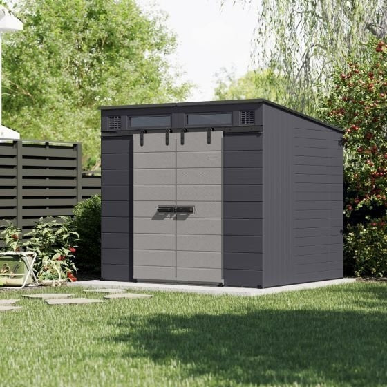 Jean Aristhene ModernBarn 8x7 ft. Resin Outdoor Storage Shed